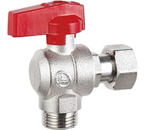 Шаровой кран DOUBLE-LIN Double Lin угловой с накидной гайкой и прокл. наружная резьба 3/4(DN20)-Гайка 1 бабочка LL1321А(3/4-1) LL1321А(3/4"-1")