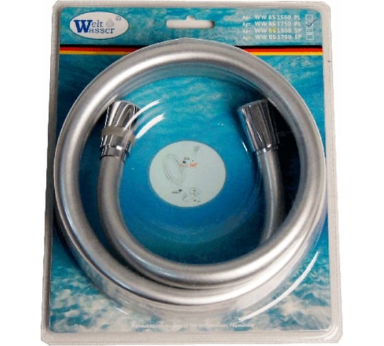 Шланг WeltWasser WW BS 1550 PL хром, серебристо-серый 10000001949 1