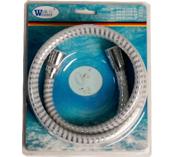 Шланг WeltWasser WW BS 1550 SP хром серебристо-белый 10000001962
