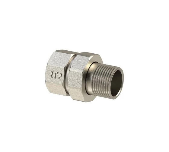 Американка прямая RTP, латунь + никель, 1 1/2", еврослот, 41112 1