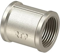 Муфта соединительная RTP, латунь + никель, внутренняя резьба 2", еврослот, 41111