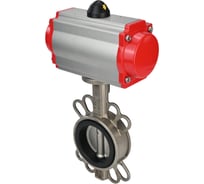 Затвор DN.ru 316L-316L-NBR Ду40 Ру16 с пневмоприводом, пневмораспределителем D050-01530