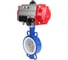 Затвор DN.ru WCB-316L-PTFE Ду65 Ру16 с пневмоприводом, пневмораспределителем D050-02404 1