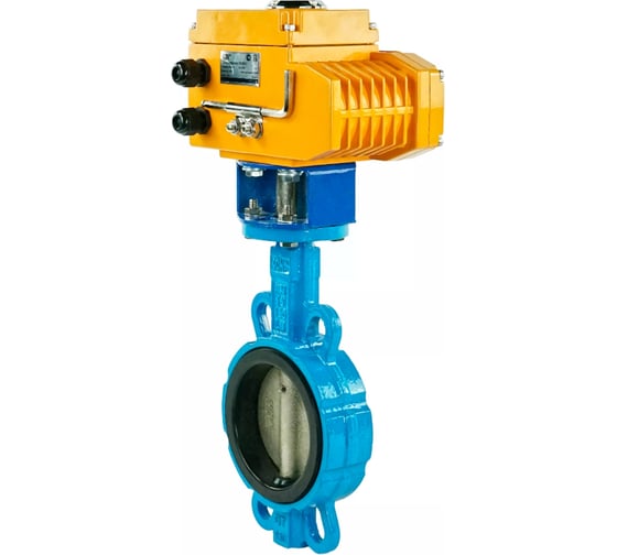Затвор DN.ru дисковый GGG50-GGG40-EPDM Ду125 Ру16 с электроприводом QT-010 220В D050-01795