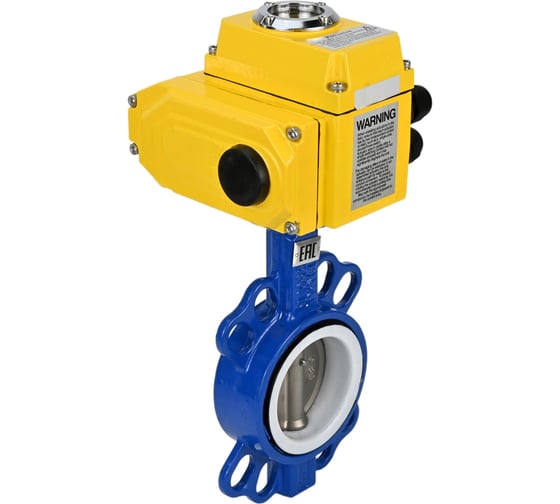 Затвор DN.ru WCB-316L-PTFE Ду65 Ру16 с электроприводом QT-008 380В D050-02409
