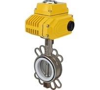 Затвор DN.ru 316L-316L-PTFE Ду40 Ру16 с электроприводом QT-005 24В D050-01702