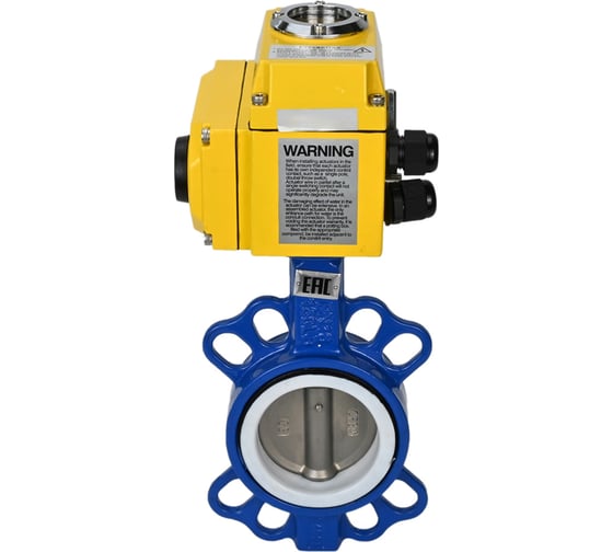 Затвор DN.ru WCB-316L-PTFE Ду250 Ру16 с электроприводом QT-060 380В D050-02339