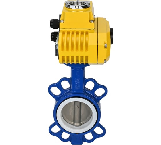 Затвор DN.ru WCB-316L-PTFE Ду300 Ру16 с электроприводом QT-080 220В D050-02354 1