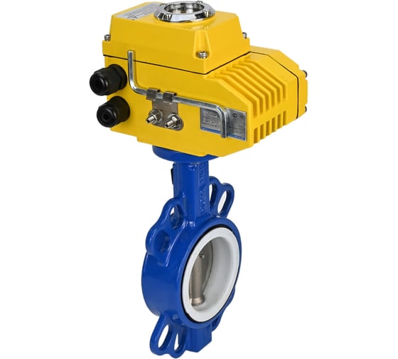 Затвор DN.ru WCB-316L-PTFE Ду300 Ру16 с электроприводом QT-080 220В D050-02354