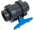 Кран шаровой AQUAVIVA НПВХ DN 63 резьба ВР 2 уплотнение TPV AQVBVE063 54741 3