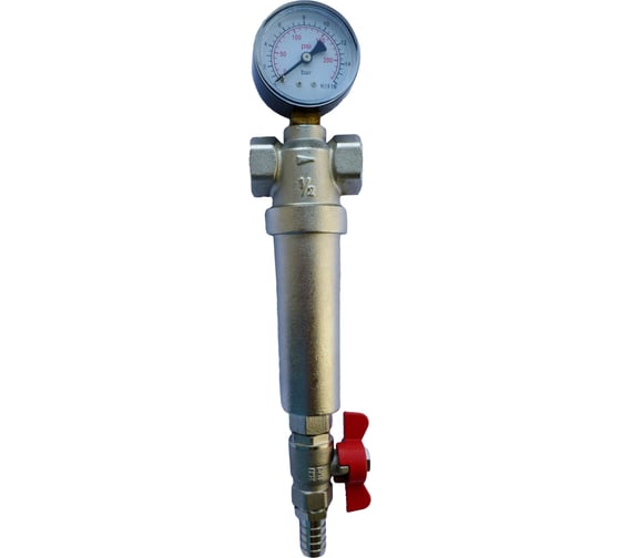Фильтр механический самопромывной с манометром KROMWELL 1 KW.F60206