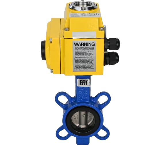 Затвор DN.ru WCB-316L-EPDM Ду40 Ру16 с электроприводом QT-005 24В D050-02024 1