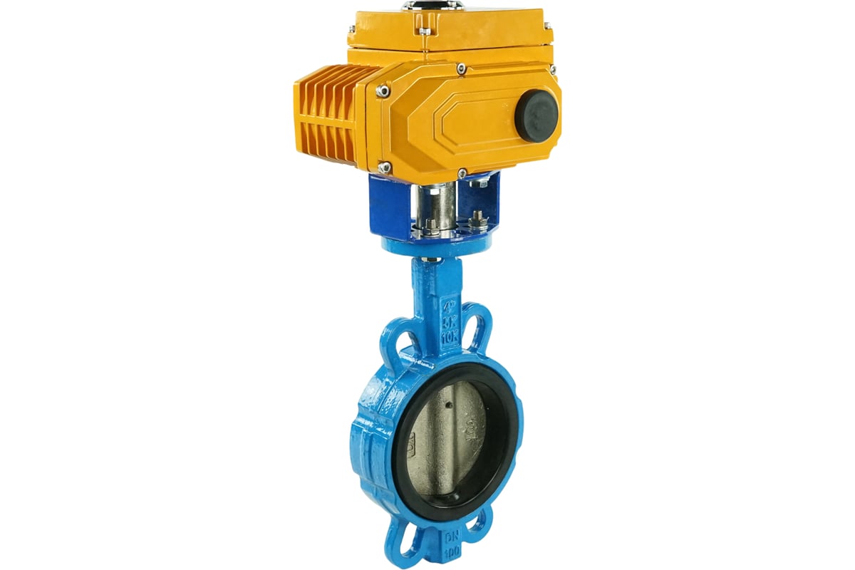 Затвор DN.ru дисковый g50-g40-epdm Ду150 Ру16, чугун, epdm ...