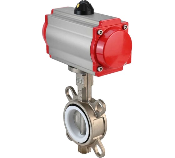 Затвор DN.ru 316L-316L-PTFE Ду80 Ру16 с пневмоприводом D050-01746