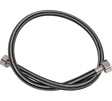 Подводка для воды Doron с оплетением из нержавейки и фибро-нейлона, 1/2 г/г, 80 см 014401