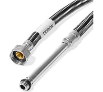 Подводка для смесителя Doron с оплетением из нержавейки и фибро-нейлона, 1/2, 60 см, штуцер М10, 100мм 014453