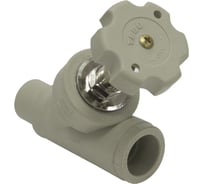 Вентиль ручной балансировочный TEBO PPR, 25, серый 031060502