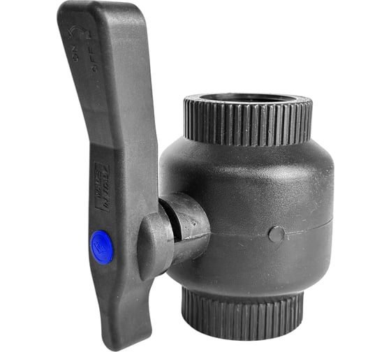 Кран шаровый пластиковый с внутренней резьбой Poliext В1 1/2*В1 1/2 PN16 07040050