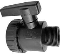 Кран пластиковый Poliext резьбовой Н1 1/4*В1 1/4 PN6 07020030