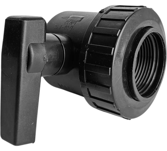 Кран пластиковый Poliext резьбовой Н1 1/4*В1 1/4 PN6 07020030