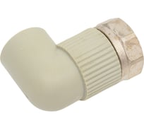 Угольник с накидной гайкой TEBO PPR, 25x1", серый 031031006