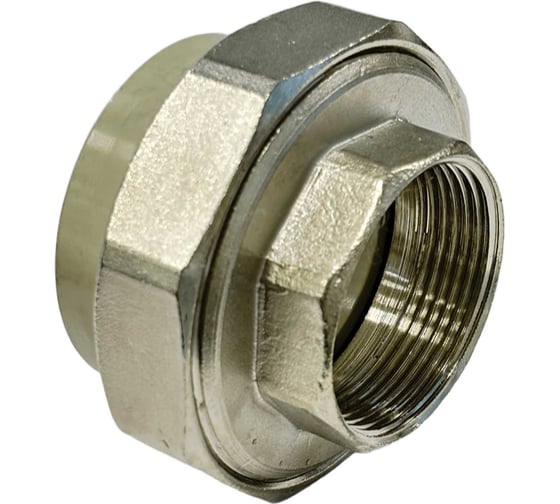 Муфта комбинированная разъемная TEBO PPR, 50x1.1/2" ВР O-ring, серый 016022011 1