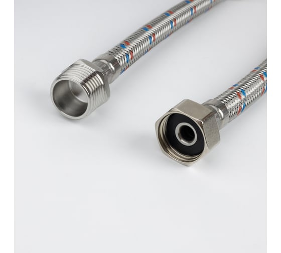Гибкая подводка IDDIS F1/2xM1/2, SS304, латунь, 1,0 м, 926BBS10ZP 1