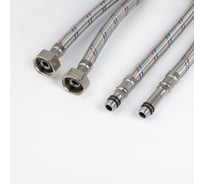 Гибкая подводка IDDIS F1/2xM10S, F1/2xM10L, SS304, латунь, 1.0 м, комплект 2 шт, 926CBS10ZP