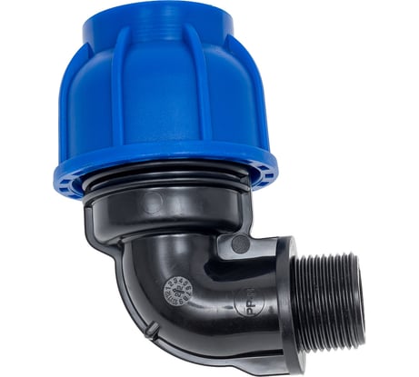 Компрессионный переходной отвод Millennium ПНД 32-3/4" с наружной резьбой PFUM3234