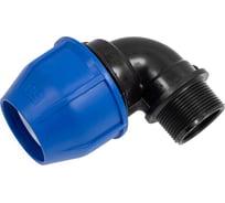 Компрессионный переходной отвод Millennium ПНД 50-1 1/2" с наружной резьбой PFUM5040