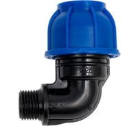 Компрессионный переходной отвод Millennium ПНД 25-1/2" с наружной резьбой PFUM2512