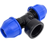 Компрессионный тройник переходной Millennium ПНД 20-1" с внутренней резьбой PFTF2025