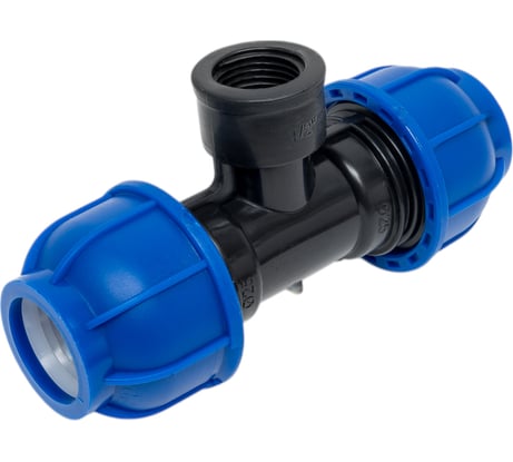 Компрессионный тройник переходной Millennium ПНД 25-1/2" с внутренней резьбой PFTF2512