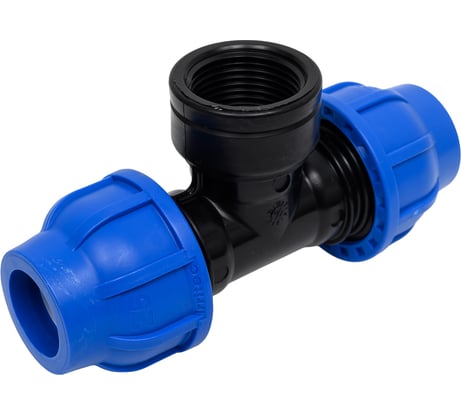 Компрессионный тройник переходной Millennium ПНД 25-1" с внутренней резьбой PFTF2510