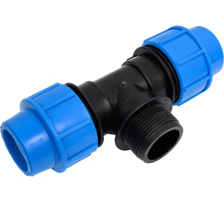 Компрессионный тройник переходной Millennium ПНД 32-11/4" с наружной резьбой PFTM3232