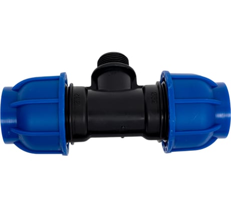 Компрессионный тройник переходной Millennium ПНД 32- 3/4" с наружной резьбой PFTM3234