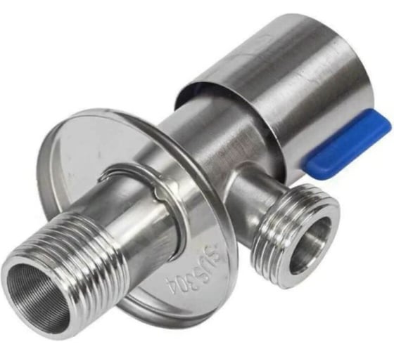Кран угловой SANTECHSYSTEMS нерж. быт. G1/2"х3/4" Ру10 р/р кран-букса 109-1550 1
