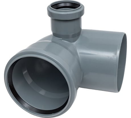 Отвод правый канализационный Millennium 110х50мм, 87 градусов 18071