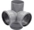 Крестовина канализационная Millennium 110/110/110/110x87 градусов двухплоскостная 21945 4