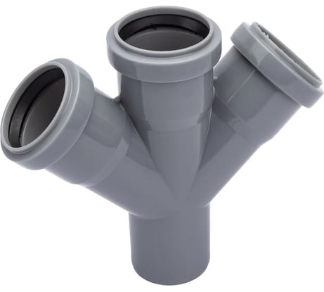Крестовина канализационная Millennium 50/50/50/50x45 градусов одноплоскостная 18050