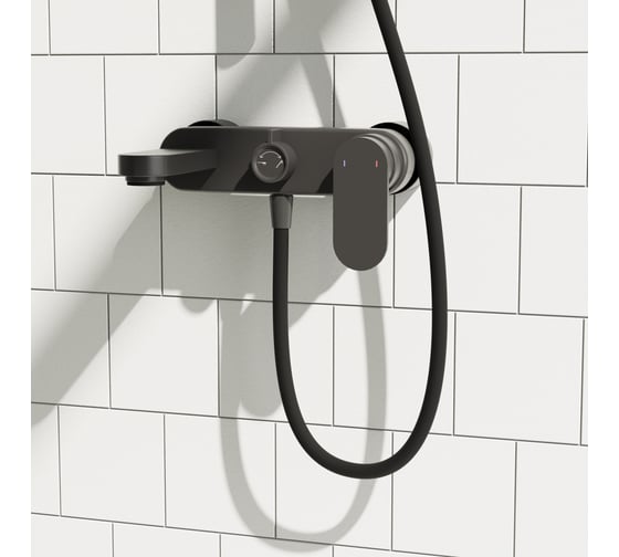 Шланг для душа Pragma черный матовый, силиконовый, 175 см, HME2.BSI7.011 901883.HME2.BSI7.011-2