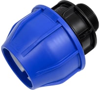 Муфта компрессионная для ПНД труб Millennium 75-2 с наружной резьбой PFMM7550