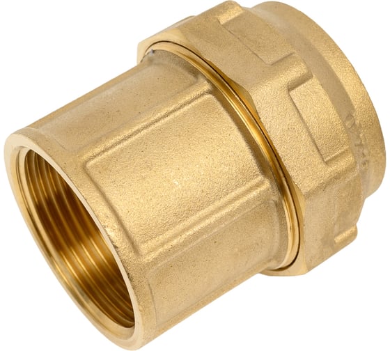 Муфта прямая латунная для ПНД труб Millennium 40-1 1/4" с внутренней резьбой PFBF4032 (710 11/4")