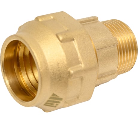 Муфта прямая латунная для ПНД труб Millennium 25-3/4" с наружной резьбой PFBM2534 (715 3/4")