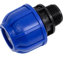 Муфта компрессионная для ПНД труб Millennium 25-3/4 с наружной резьбой PFMM2534