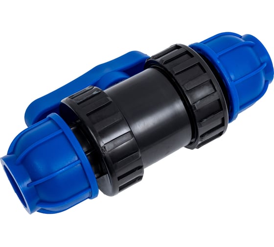 Компрессионный шаровой кран Millennium ПНД, 25-25, PN10 PEKP2525