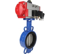 Затвор DN.ru WCB-316L-EPDM Ду50 Ру16 с пневмоприводом, пневмораспределителем D050-02051