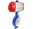 Затвор DN.ru WCB-316L-PTFE Ду200 Ру16 с пневмоприводом, пневмораспределителем D050-02319 3