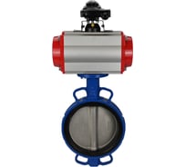 Затвор DN.ru GGG50-GGG40-EPDM Ду250 Ру16 с пневмоприводом, пневмораспределителем, БКВ D050-00223