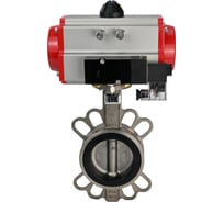 Затвор DN.ru 316L-316L-EPDM Ду50 Ру16 с пневмоприводом, пневмораспределителем D050-01382